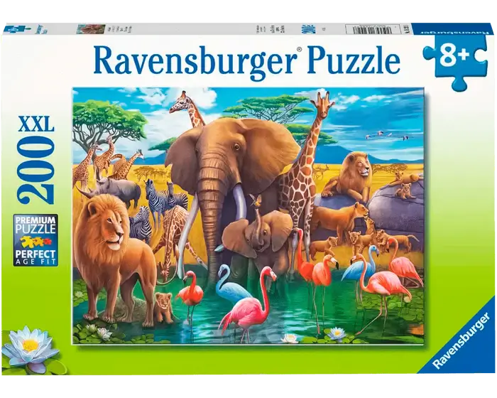 África en el Estanque Rompecabezas 200 Piezas XXL Ravensburger