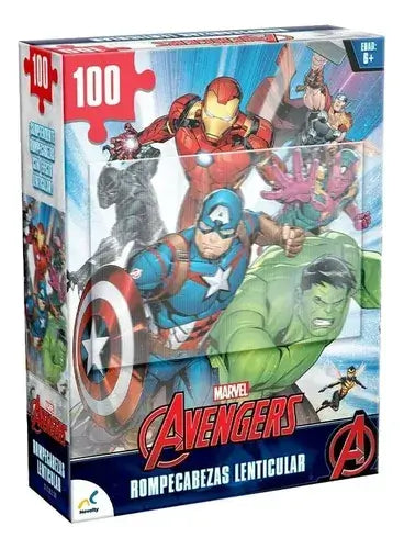 Avengers Rompecabezas Lenticular 100 Piezas Novelty