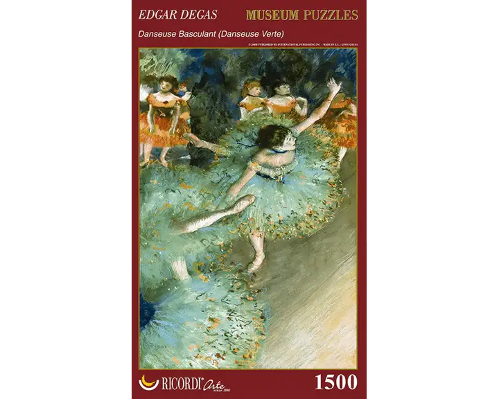 Bailarina Verde, Edgar Degas - Rompecabezas 1500 Piezas