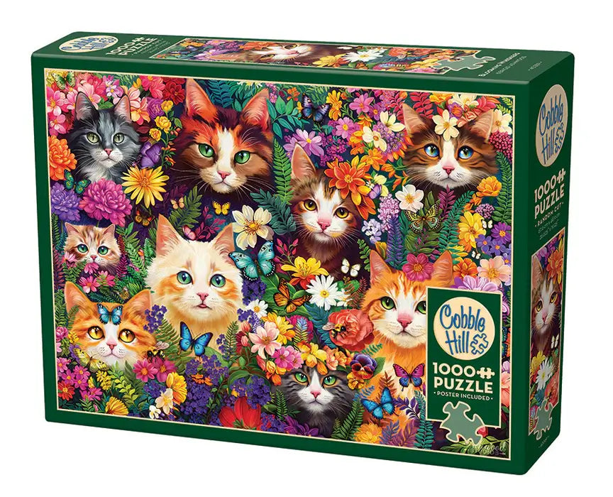 Blooming Whiskers Rompecabezas 1000 Piezas Cobble Hill