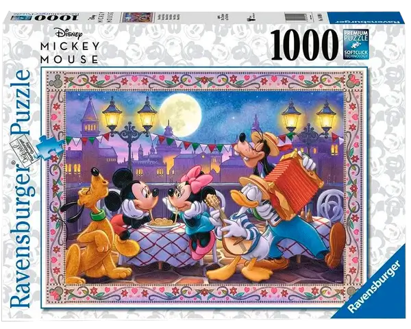 Cena Romántica Mickey y Minnie Rompecabezas 1000 piezas Ravensburger