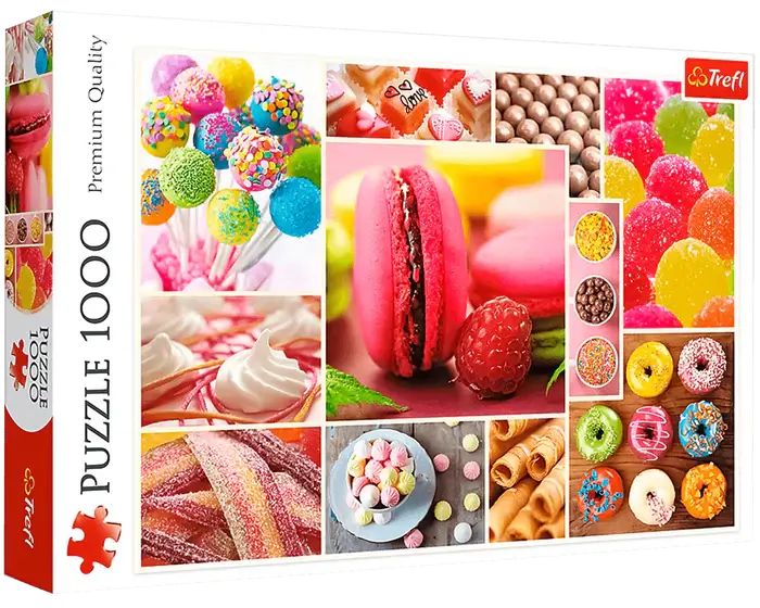 Collage de Postres Rompecabezas 1000 Piezas Trefl