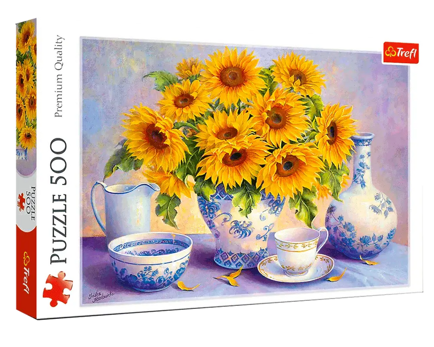 Florero Girasoles Rompecabezas 500 Piezas Trefl