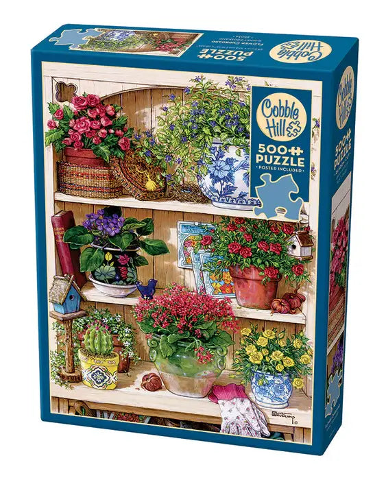 Flores en Estante Rompecabezas 500 Piezas Cobble Hill