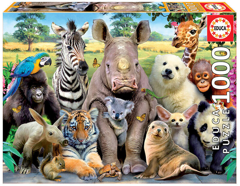 Foto de Clase Animalitos Rompecabezas 1000 piezas Educa