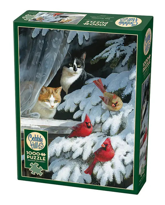 Gatos Observando Pájaros Rompecabezas 1000 Piezas Cobble Hill