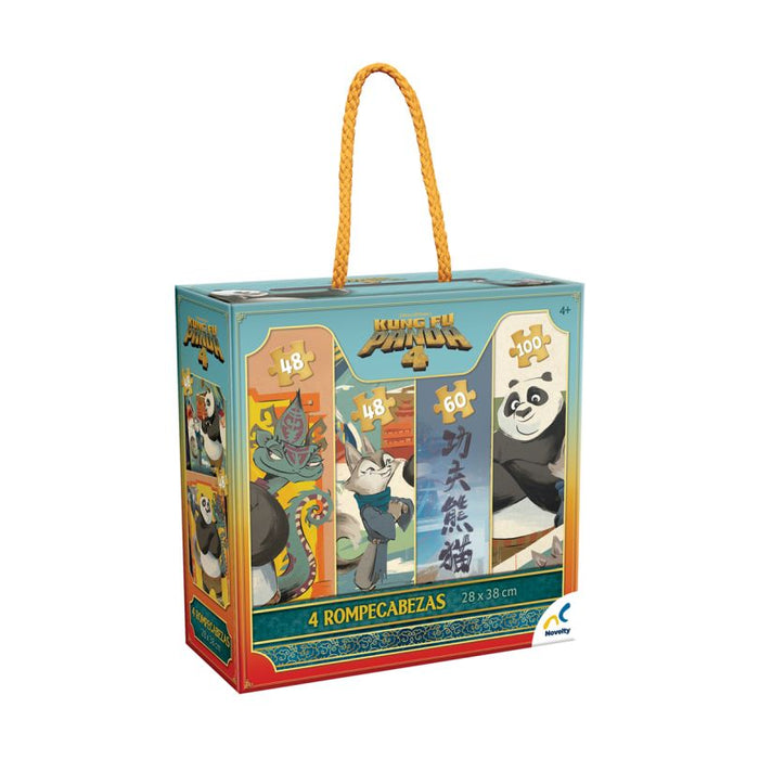 Kung Fu Panda 4 Rompecabezas 4 en 1 Novelty