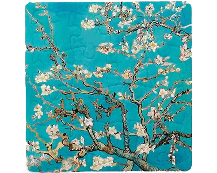 MAGNETO VAN GOGH Almendro en Flor Rompecabezas Miniatura Imantado