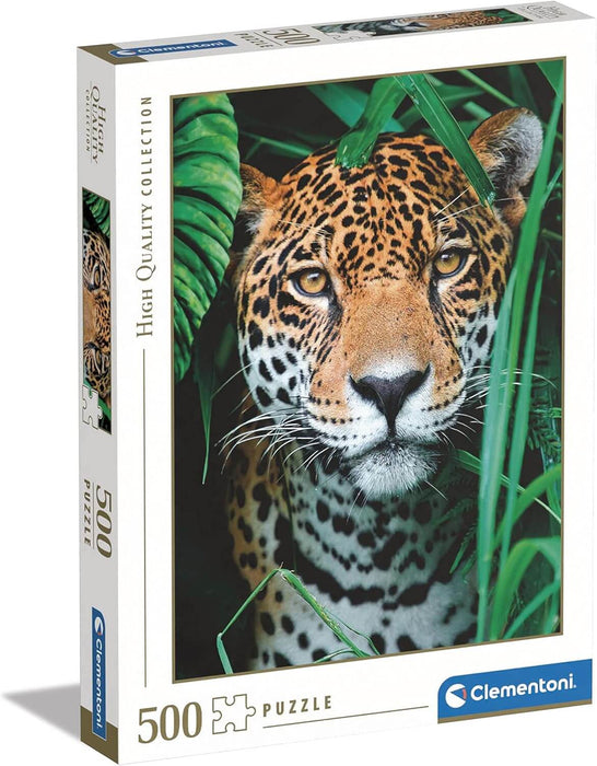 Mirada de Jaguar en la Selva Rompecabezas 500 Piezas