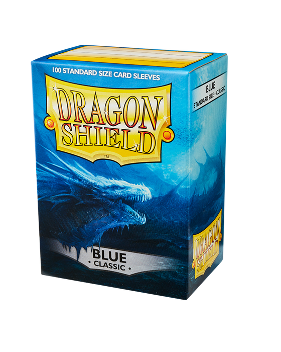 Standard sizecard sleeves dragon shield blue classic
