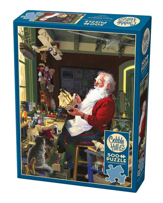 Taller de Santa Claus Rompecabezas 500 Piezas Cobble Hill