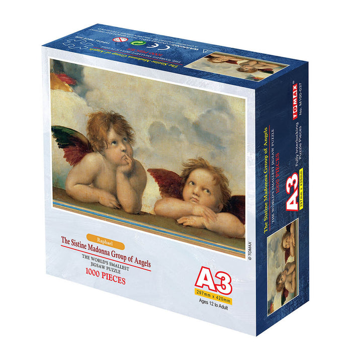 The Sistine Madonna Group of Angels Rompecabezas Miniatura 1000 Piezas Tomax