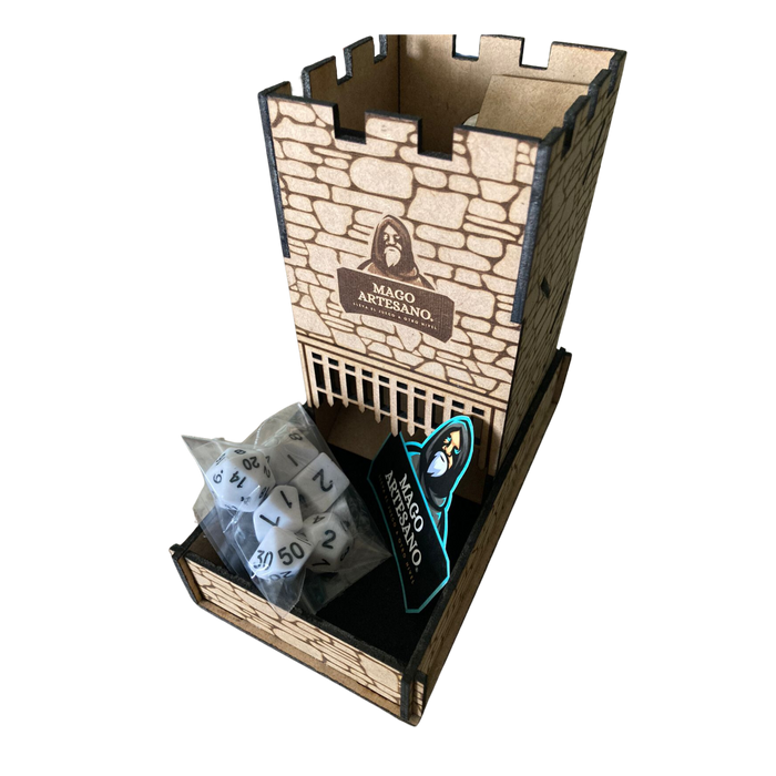 Torre para Dados Mago Artesano Accesorio para juegos de mesa