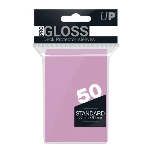 Micas protectoras de cartas solid Pink tamaño standard ultra Pro