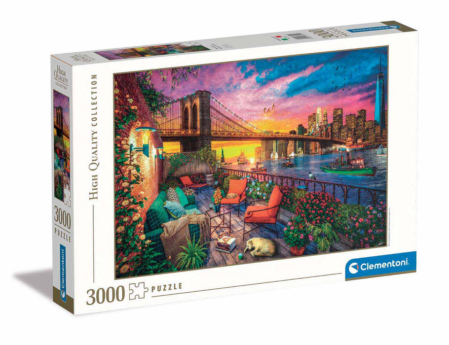 Rompecabezas atardecer en nueva york 3000 piezas Clementoni
