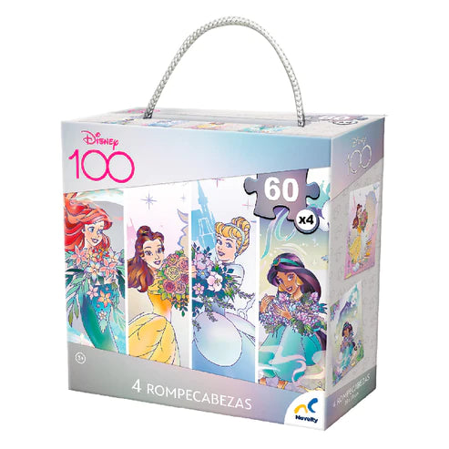 Disney Princesas - Rompecabezas 4 en 1