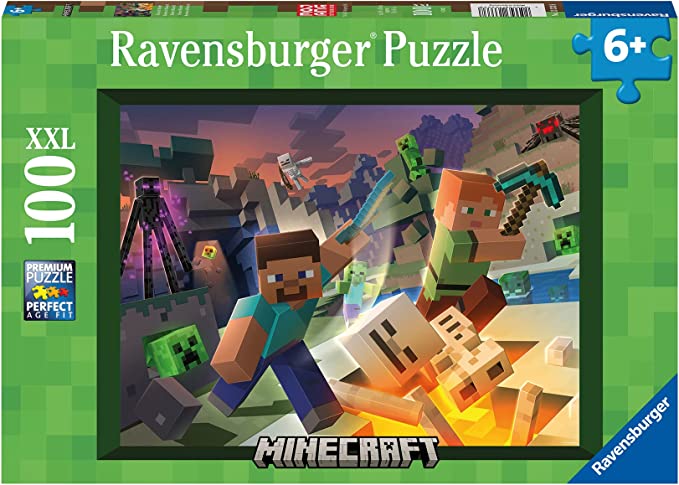 Monstruos Minecraft - Rompecabezas 100 Piezas XXL