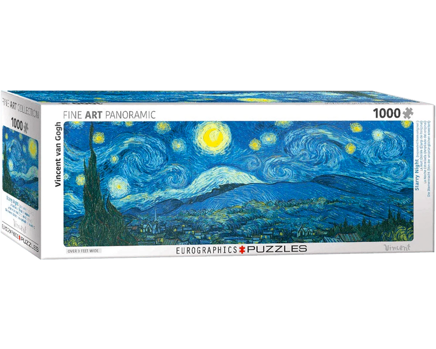 Noche estrellada Van Gogh Rompecabezas panorámico 1000 piezas Eurographics