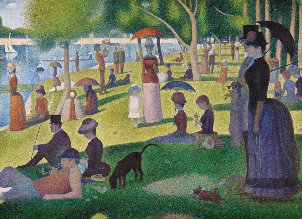 Tarde de domingo en la isla de la Grande Jatte Seurat - 1000 Piezas Clementoni