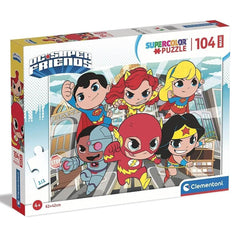 104 MAXI DC Comics Super Friends Rompecabezas 104 Piezas Clementoni