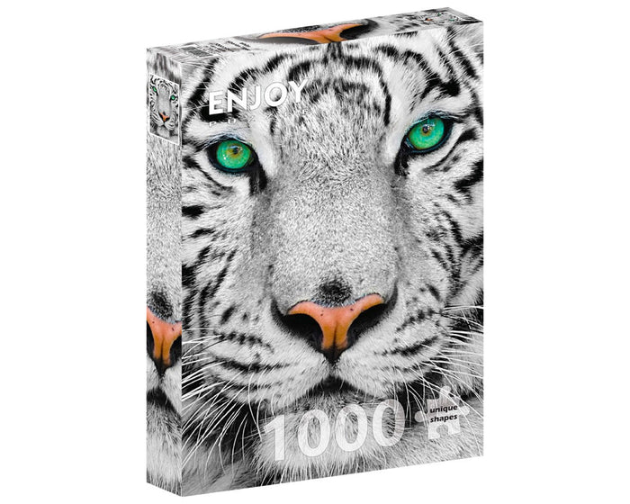 Tigre Blanco Siberiano - Rompecabezas 1000 Piezas Enjoy Puzzle