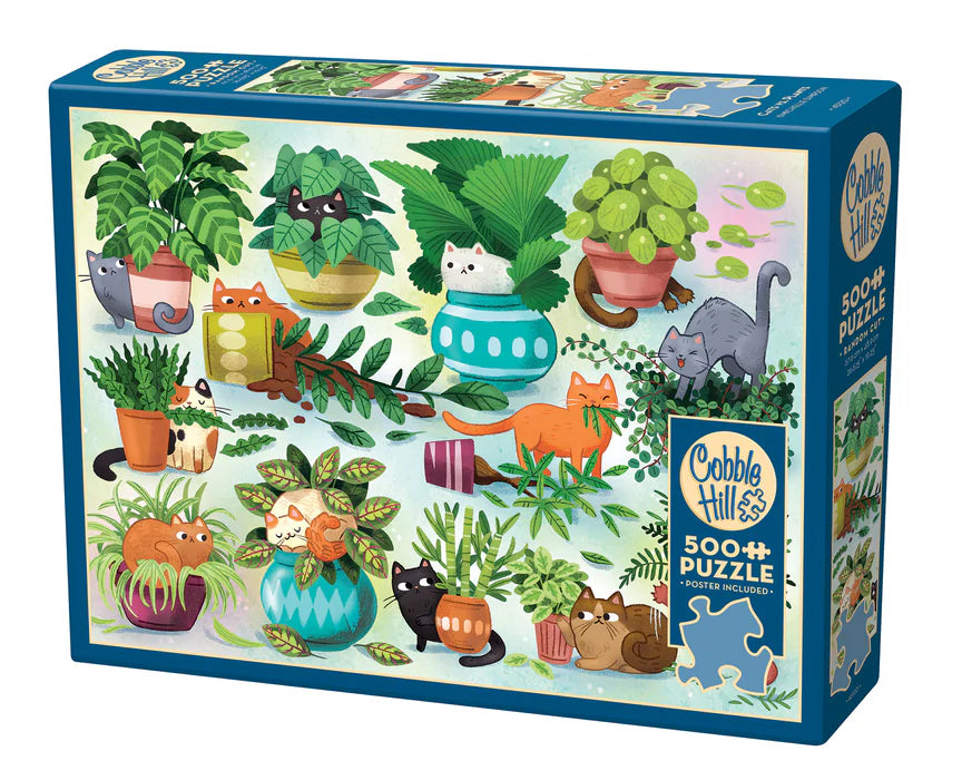 Cats vs Plants - Rompecabezas 500 Piezas
