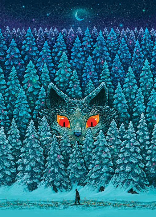 Lobo entre los Pinos - Rompecabezas 500 Piezas