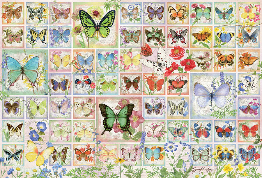 Mariposas y Flores - Rompecabezas 2000 Piezas