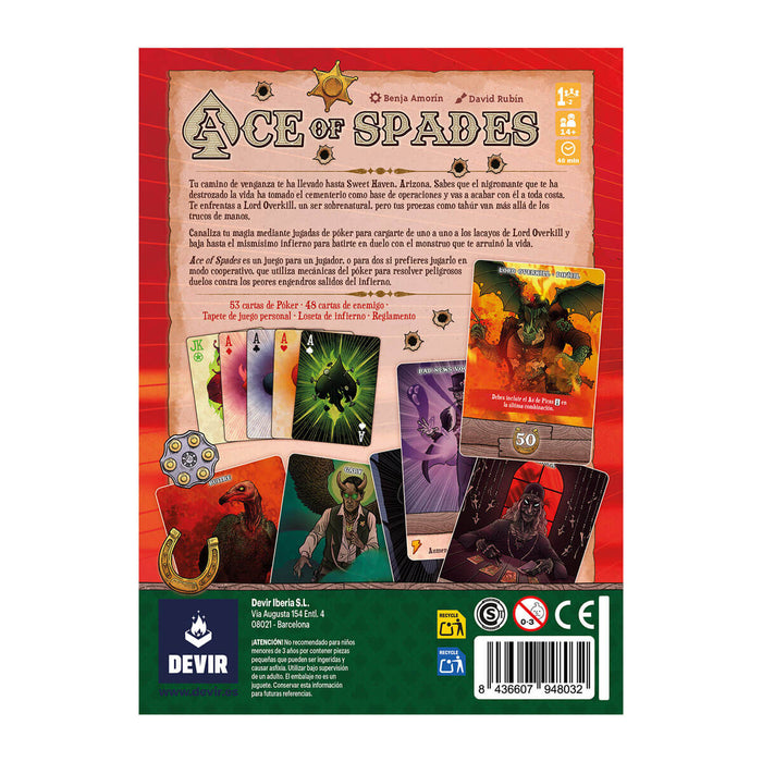 Ace of Spades Juego de Mesa Devir