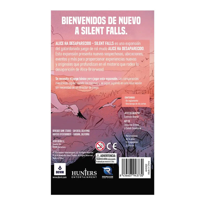 Alice ha Desaparecido Silent Falls Juego de Mesa Devir1