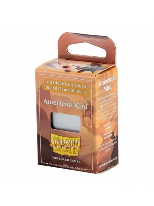 American Mini Size Clear Non Glare Dragonshield 100 Piezas Micas para Cartas Devir
