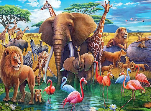 África en el Estanque Rompecabezas 200 Piezas XXL  Ravensburger