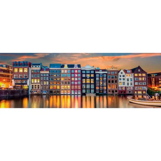 Amsterdam Brillante Rompecabezas Clementoni Panorámico Compact Pro Ecología 1000 Piezas