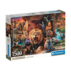 Animales Sociedad Tribal Rompecabezas Compact Pro Ecología 1500 Piezas Clementoni
