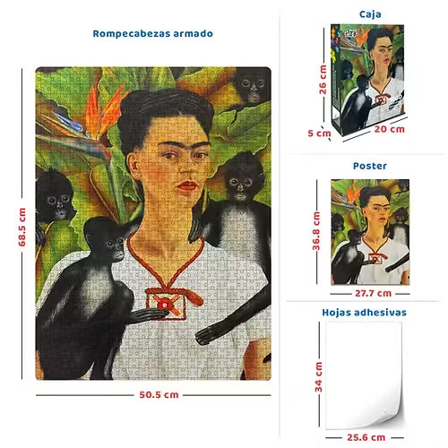 Autoretrato con Monos Rompecabezas Flink 1000 Piezas