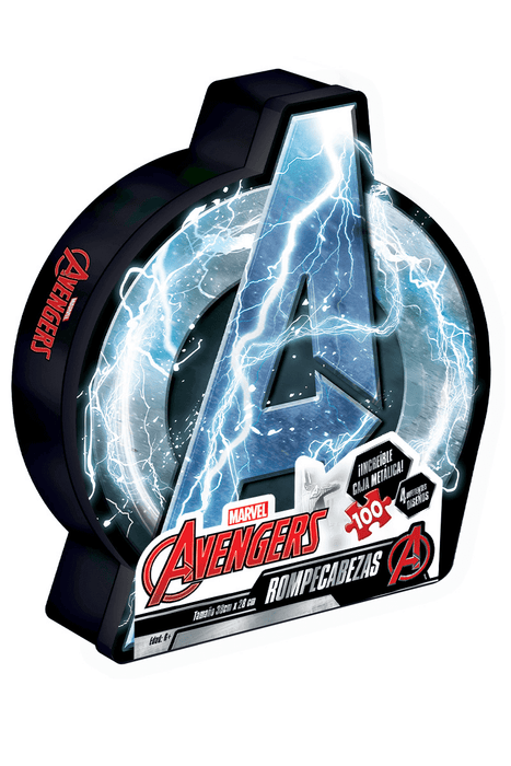 Avengers Rompecabezas 100 Piezas Caja de Metal Novelty