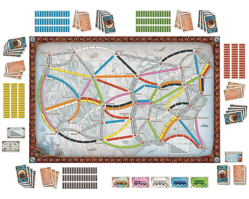 Aventureros al Tren juego de mesa