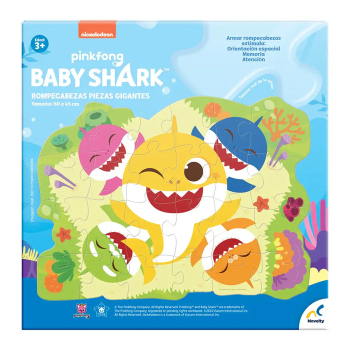 Baby Shark Rompecabezas Piezas Gigantes Novelty