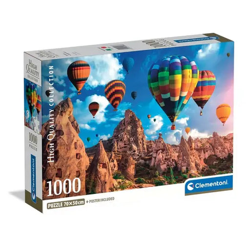 Baloons in Cappadocia Rompecabezas Compact Pro Ecología 1000 Piezas Clementoni