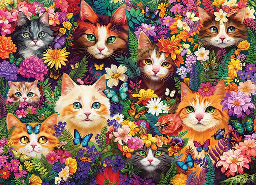Blooming Whiskers Rompecabezas 1000 Piezas Cobble Hill