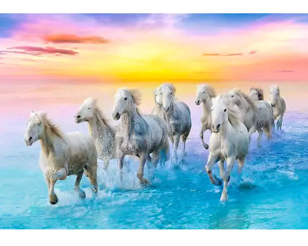 Caballos Galopando Rompecabezas 500 piezas Trefl