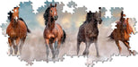 Caballos Rompecabezas Panorámico Compact Pro Ecología 1000 Piezas Clementoni