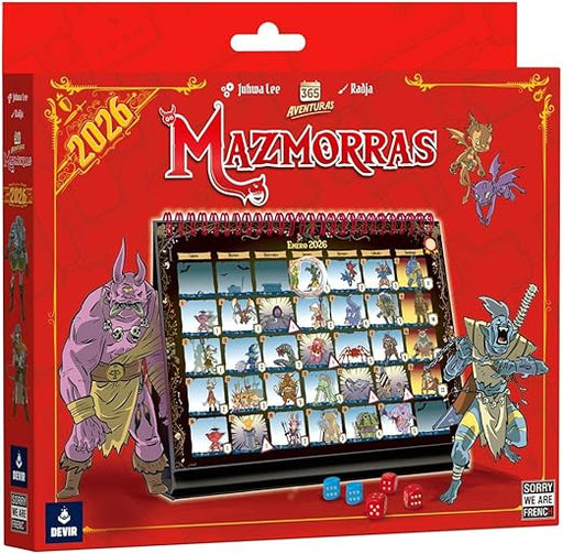 Calendario 365 Adventures Dungeon 2026 Juego de Mesa Devir