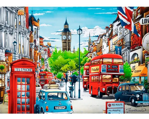Calle de Londres Rompecabezas 1000 Piezas Trefl