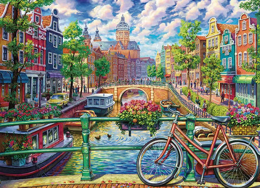 Canal de Ámsterdam Rompecabezas 1000 Piezas Cobble Hill 