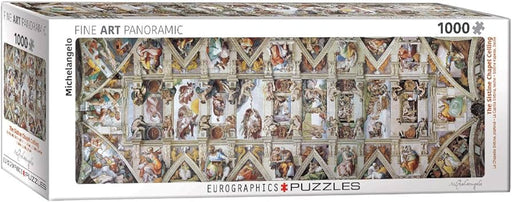 Capilla Sixtina Rompecabezas Panorámico 1,000 piezas Eurographics