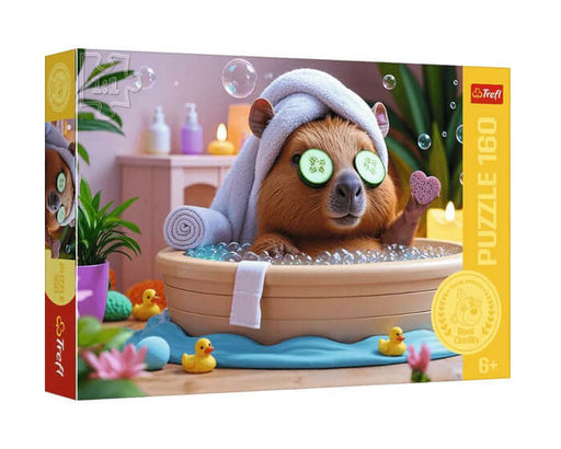 Capybara en Spa Rompecabezas 160 Piezas Trefl