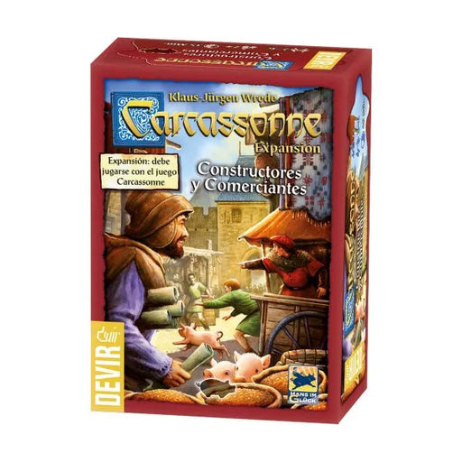 Carcassonne Constructores y comerciantes expansión juego de mesa