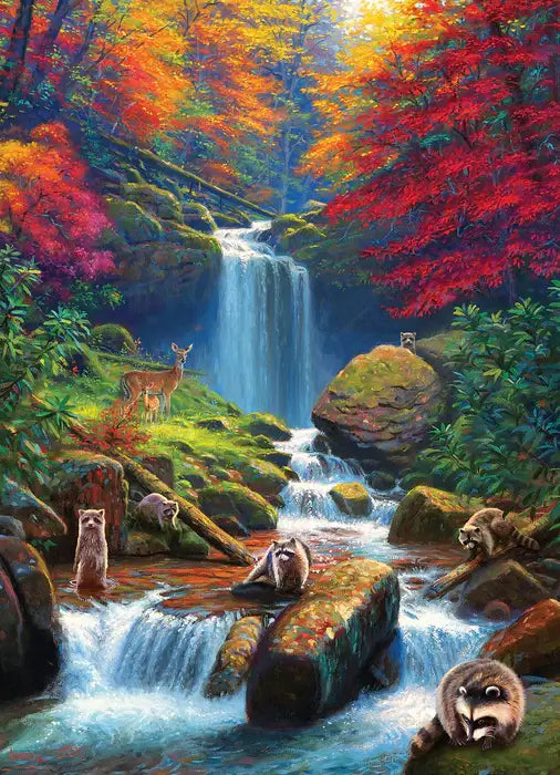 Cascada Mystic en Otoño Rompecabezas 1000 Piezas Cobble Hill 