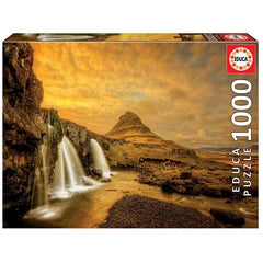 Cascadas Kirkjufellsfoss, Islandia Rompecabezas 1000 Piezas Educa